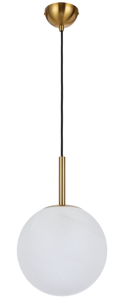 TFS 10 PENDANT 25w E27 D:250 CAB:2m ANTI GOLD / ALABASTRO