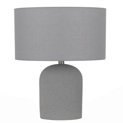 Cantolux TFS MED TABLE LAMP 25wE27max D:300 H:500 inline Swtch CONCRETE / SOFT GREY LINEN