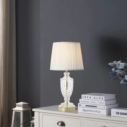 TFS TABLE LAMP 25wE27max D:240 H:475 GOLD / IVORY
