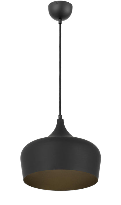 TFS 30 PENDANT 25wE27max D300 H270 + 1.5 TEX BLACK BRUSHED (BLACK)