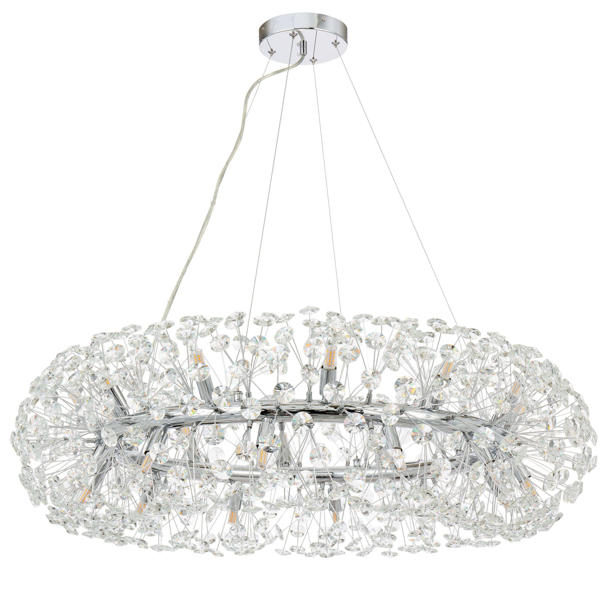 Faro TFS 24LT PENDANT 24x6wG9max D:900 H:350 CRY H13 CRYS H130 CAB 2M CHROME/ CLEAR