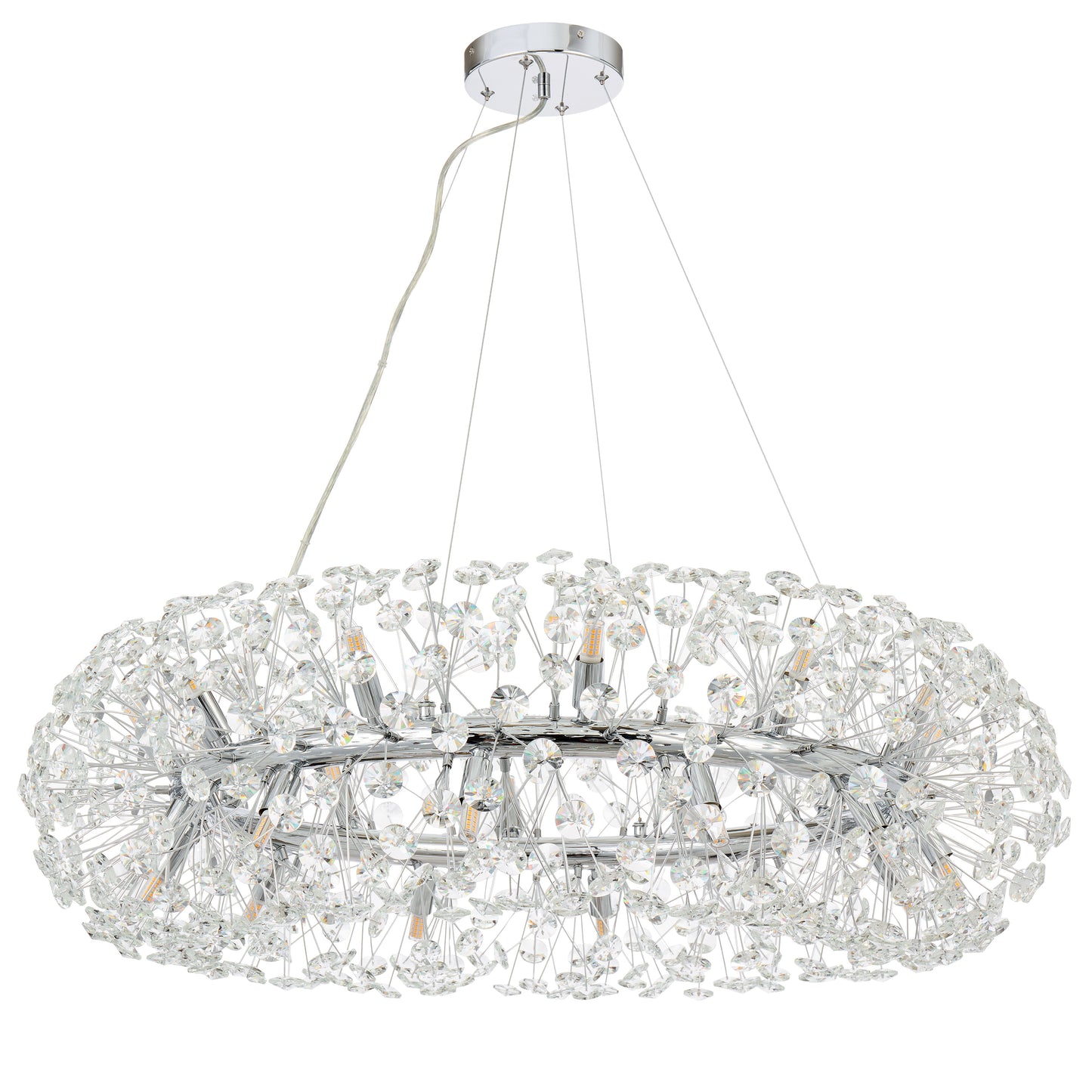Faro TFS 24LT PENDANT 24x6wG9max D:900 H:350 CRY H13 CRYS H130 CAB 2M CHROME/ CLEAR