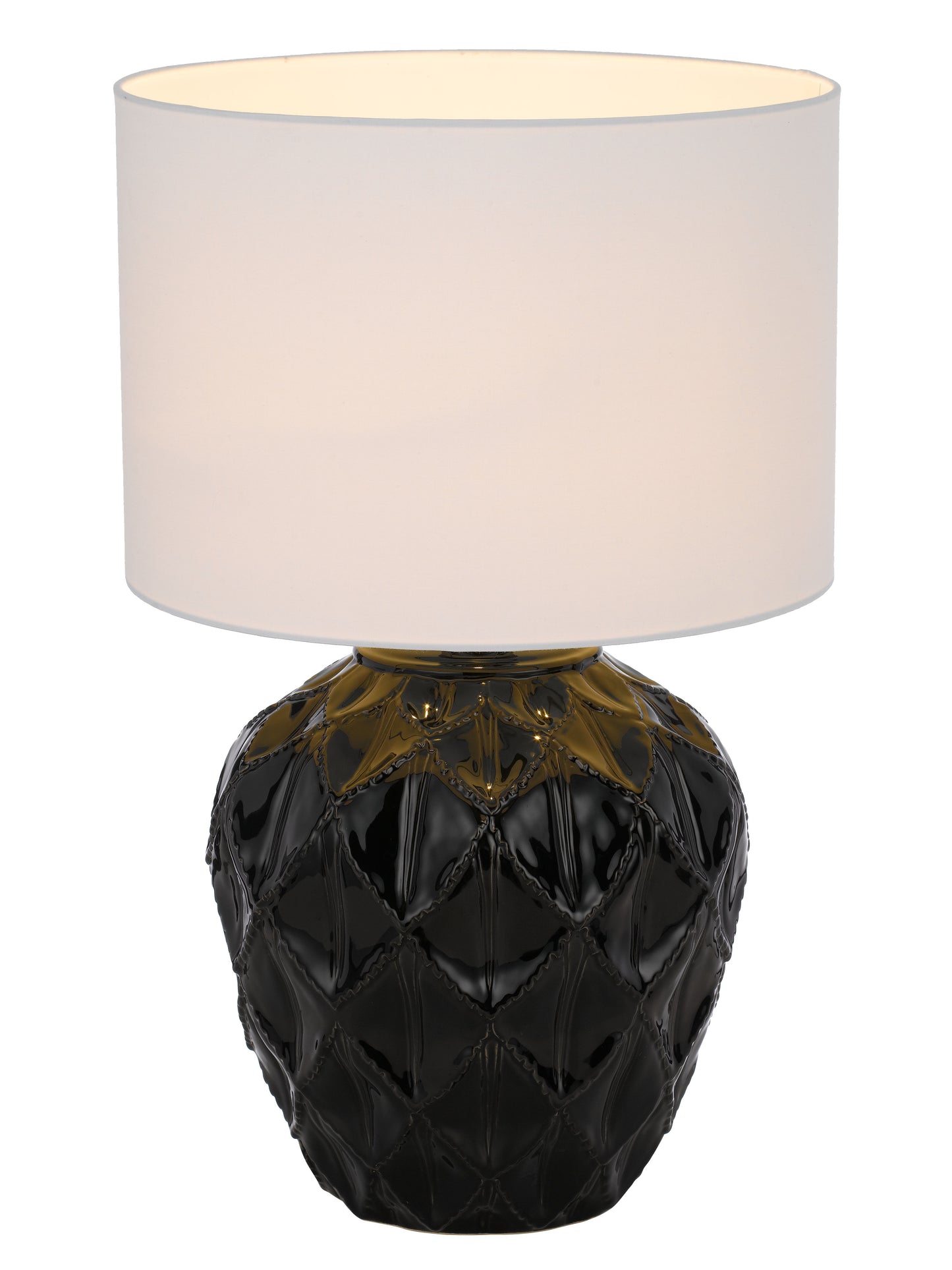 TFS CERAMIC TABLE LAMP 25wE27max D:330 H:540 BLACK / WHITE