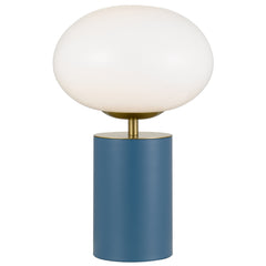 TFS TOUCH TABLE LAMP 5wE14 3000K D200 H320 BLUE 5007 / GOLD/ OPAL GLOSS