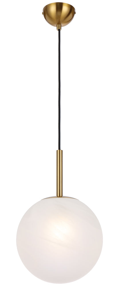 TFS 10 PENDANT 25w E27 D:250 CAB:2m ANTI GOLD / ALABASTRO