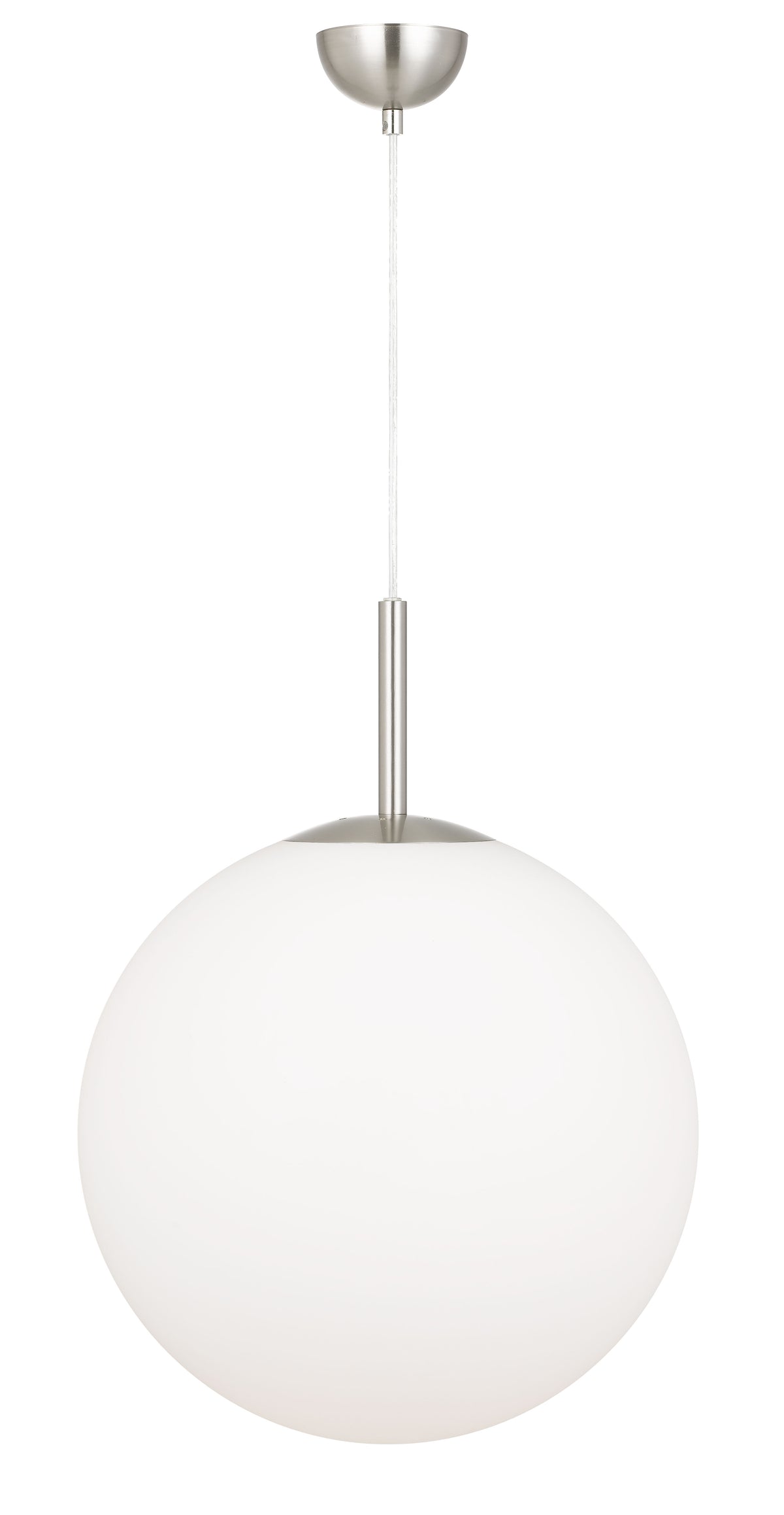 TFS 16 PENDANT 25w E27 D:400 CAB:2m NICKEL / OPAL MATT