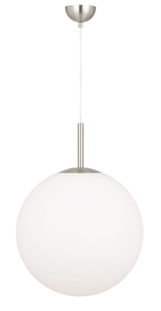 TFS 16 PENDANT 25w E27 D:400 CAB:2m NICKEL / OPAL MATT