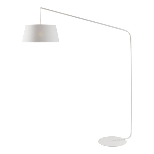TFS FLOOR LAMP 25wE27max L1510 W500 H1800 cab:2.0m foot WHITE MATT/IVORY-GOLD MATT