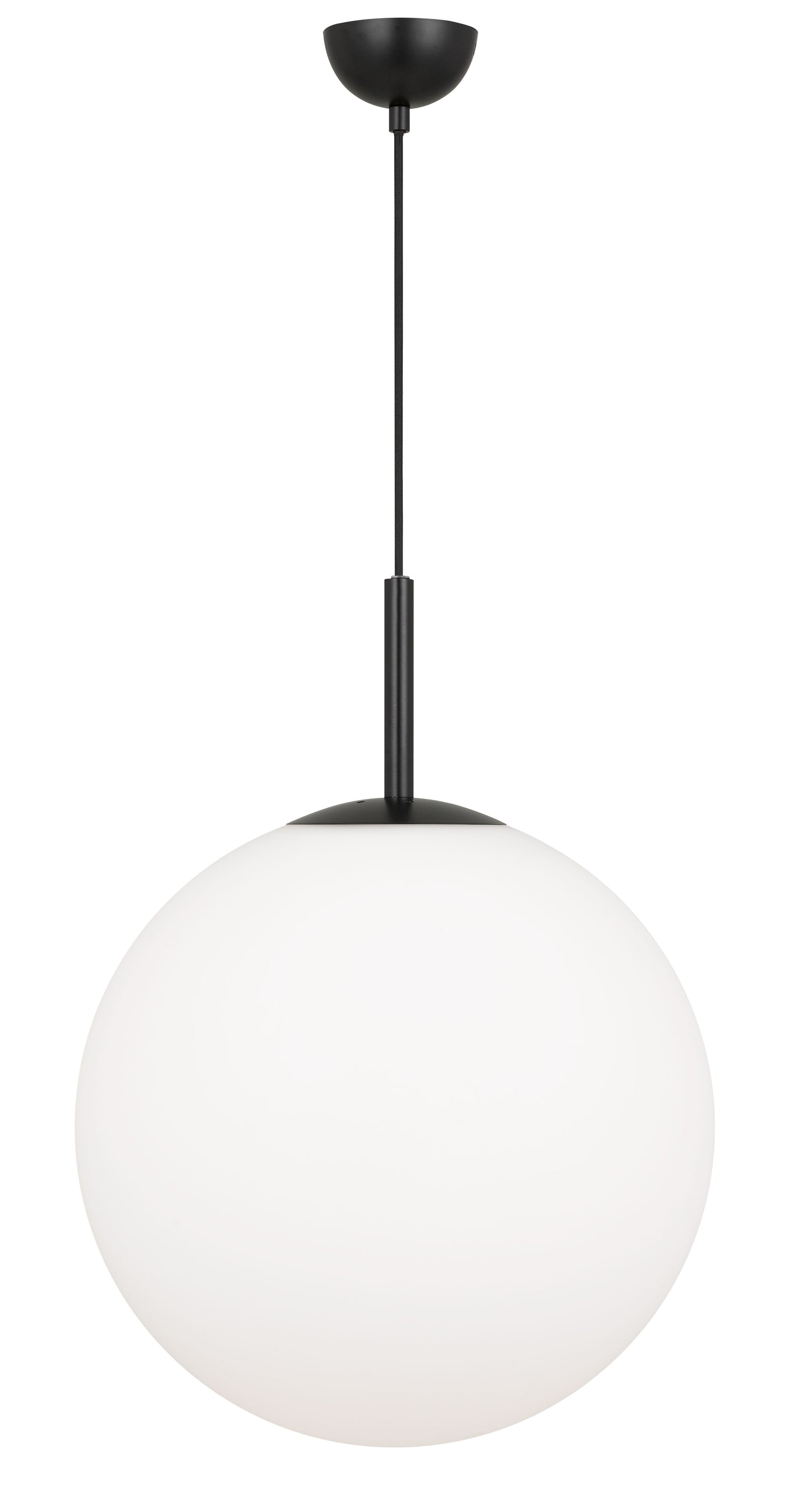 TFS 16 PENDANT 25w E27 D:400 CAB:2m BLACK / OPAL MATT