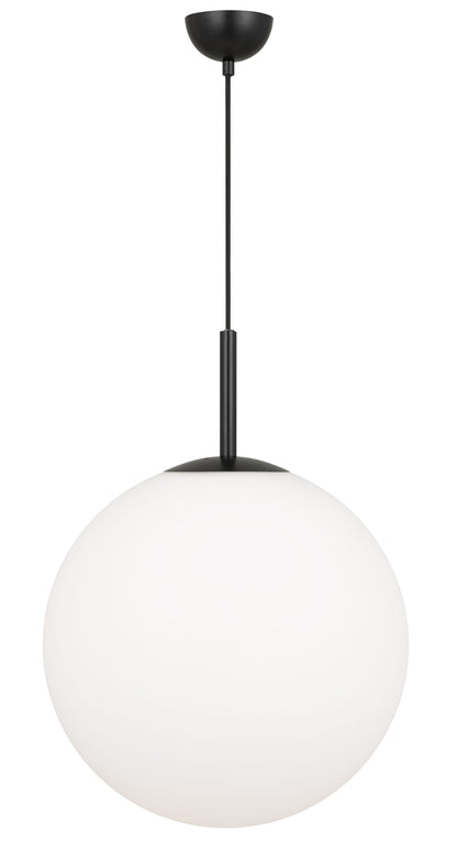 TFS 16 PENDANT 25w E27 D:400 CAB:2m BLACK / OPAL MATT