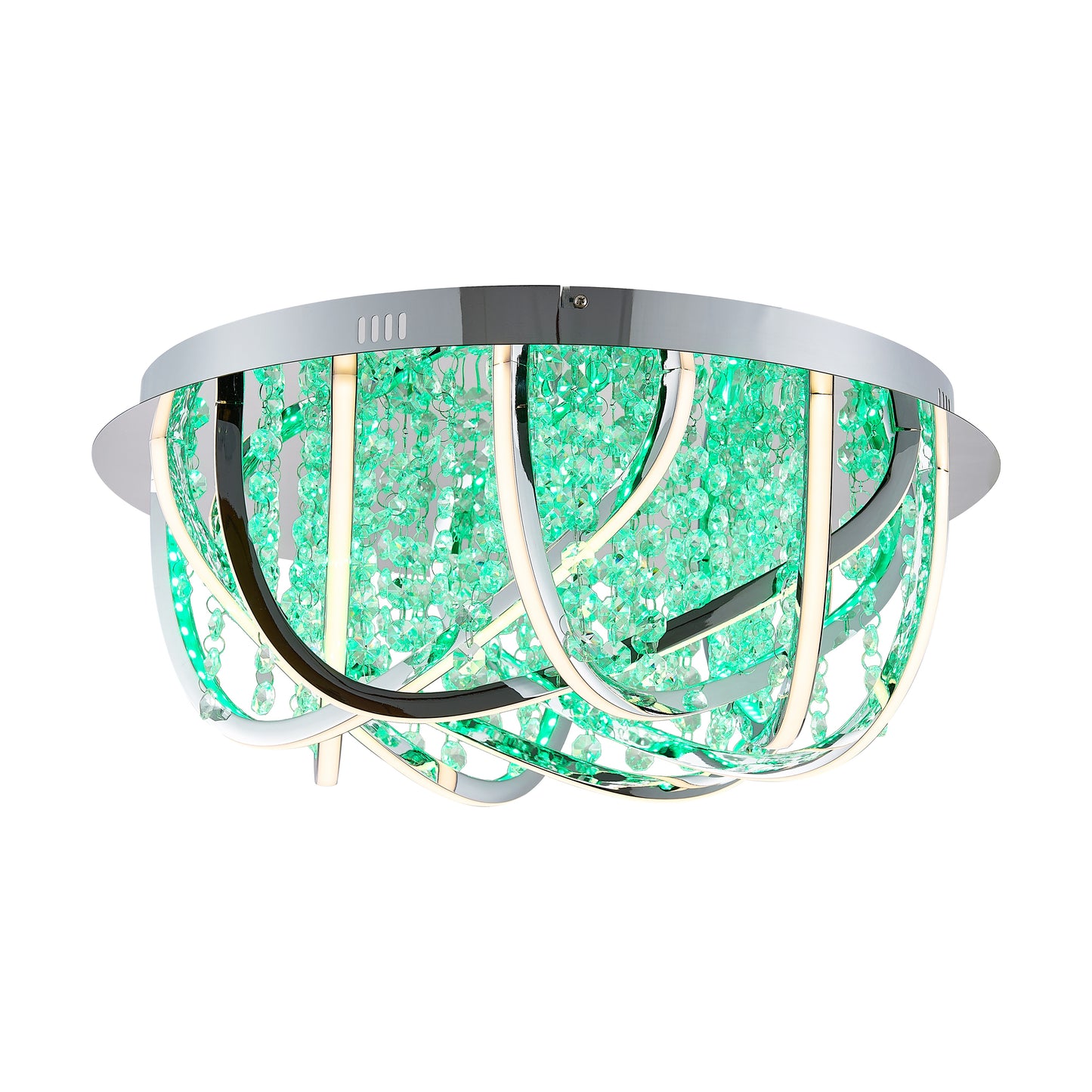 TFS CTC 44wLED 4000K D550 H220 DIM+RGB BY RMTE 3600LM CHROME/CRYSTAL