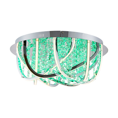 TFS CTC 44wLED 4000K D550 H220 DIM+RGB BY RMTE 3600LM CHROME/CRYSTAL