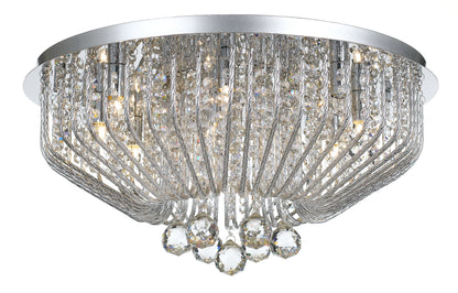 TFS 53 CTC 9x33wOSRAM G9 D:530 CHROME / CLEAR CRYSTAL BEADS