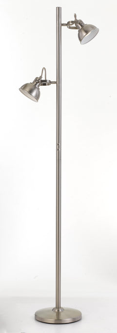 TFS FLOOR LAMP 6wGU10max D:110 H:1500 DLB SWITCH ON POLE - NICKEL