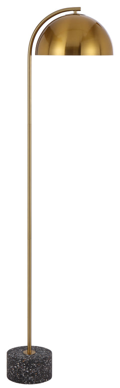 TFS FLOOR LAMP 25wE27max L:400 W:180 H:1500 cable2.0 foot BLACK TERRAZZO / ANT GOLD