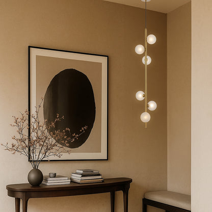 TFS 6 LT PENDANT 6x6wG9max KIT L1200 W265 H265 TEX 2m ANT GOLD/ FROST TEAR PATTERN