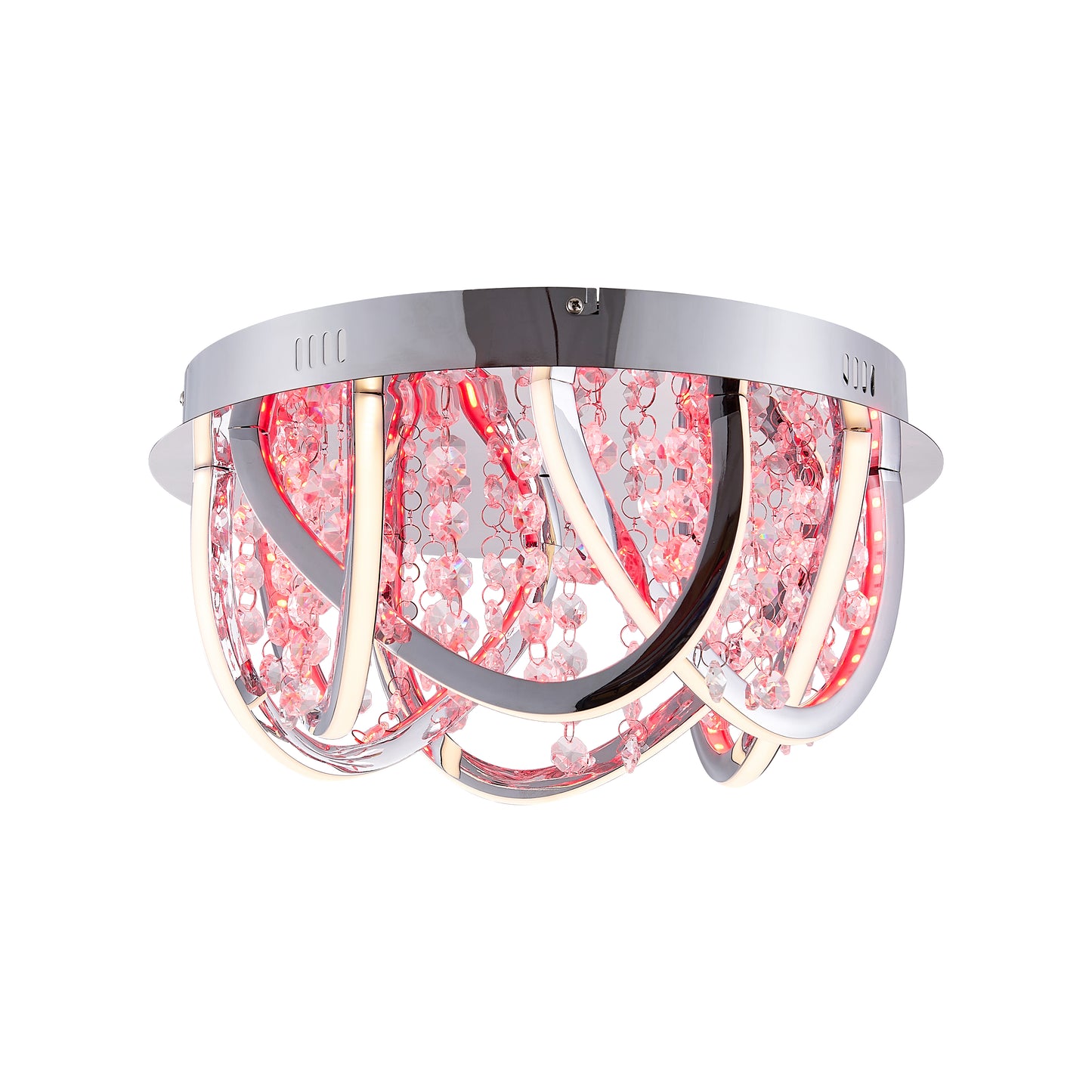TFS CTC 24wLED 4000K D380 H185 DIM+RGB BY RMTE 1040LM CHROME/CRYSTAL