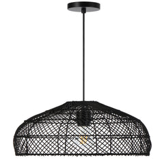 TFS 40 PENDANT 25wE27max D400 H230 cab1.5m BLACK RATTAN