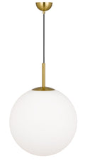 TFS 16 PENDANT 25w E27 D:400 CAB:2m ANTI GOLD / OPAL MATT