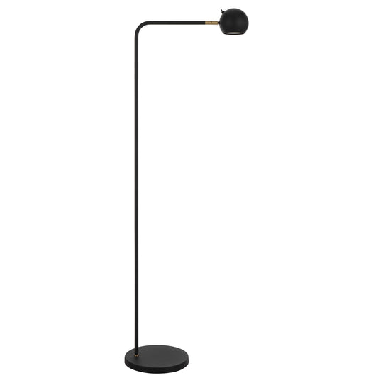 TFS FLOOR LAMP 6wGU10max L420 W220 H1220 HEAD D:100 BLACK SAND