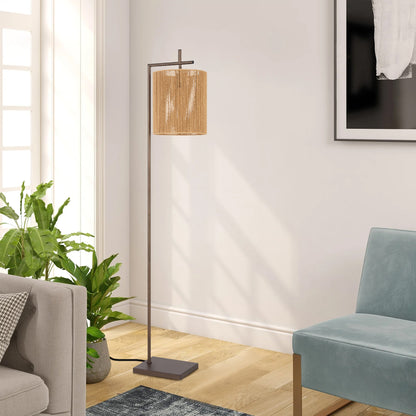 TFS FLOOR LAMP 25wE27max L325 W250 H1500 foot swt BRONZE / NATURAL STRING