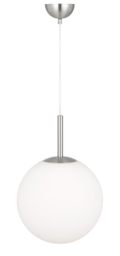 TFS 12 PENDANT 25w E27 D:300 CAB:2m NICKEL / OPAL MATT