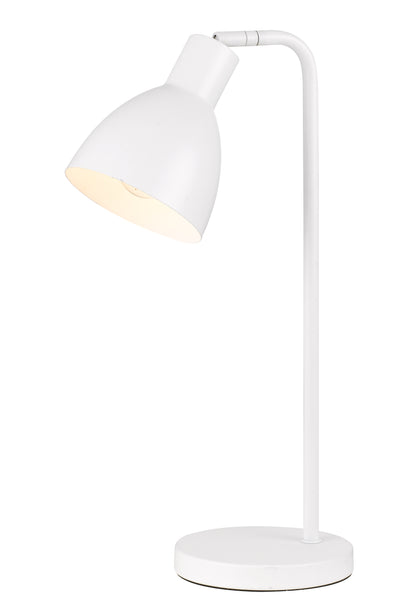 TFS TABLE LAMP 25wE27max H:450 D:150 WHITE/WHITE Cab:1.5m