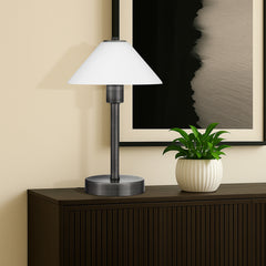 TFS TABLE LAMP 40wE27 max H:380 D:150 GUN METAL