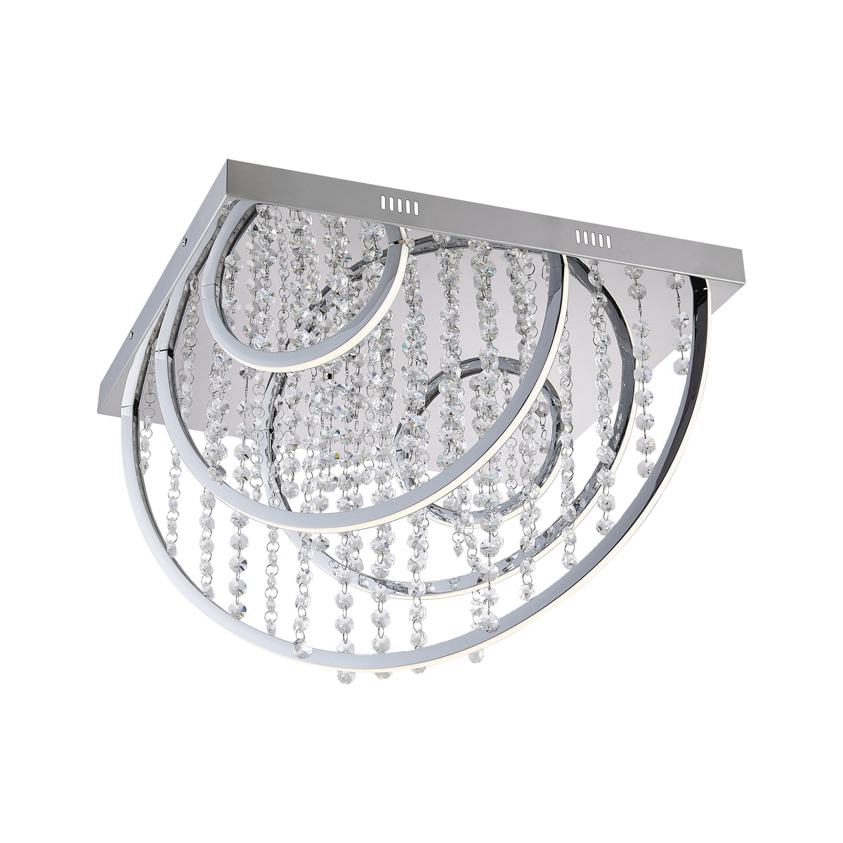 TFS CTC 32wLED 4000K L520 W520 H380 DIM+RGB BY RMTE 2700LM CHROME/CRYSTAL