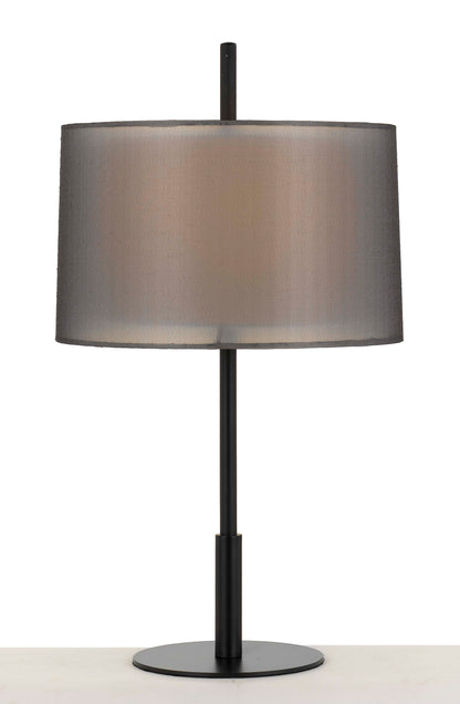 TFS TABLE LAMP 25wE27max H:580 D:310 BLACK/BLACK&WHITE