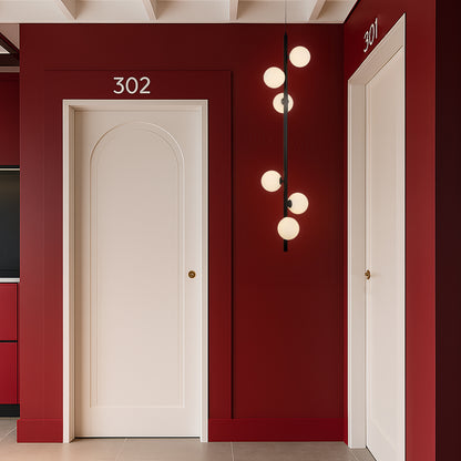 TFS 6 LT PENDANT 6x6wG9max KIT L1200 W265 H265 TEX 2m BLACK/ OPAL MATT