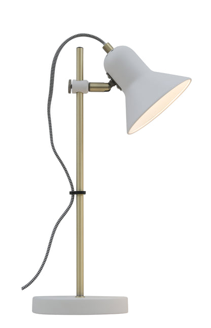 TFS TABLE LAMP 6wGU10 max H420 D150 WHITE / AB