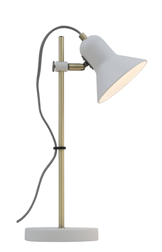 TFS TABLE LAMP 6wGU10 max H420 D150 WHITE / AB