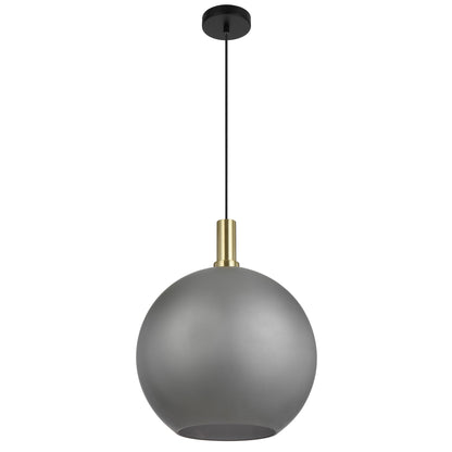 Zanoshade TFS 40 PENDANT 25wE27max D:400 CAB:2m BLACK MATT/ GOLD/ GREY SMOKE