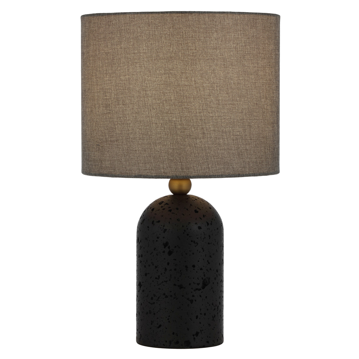 Murcia TFS TABLE LAMP 25wE27max D:250 H:420 inline swth BLACK TRAVERTNE/DARK ANT BRAS/ DGREY