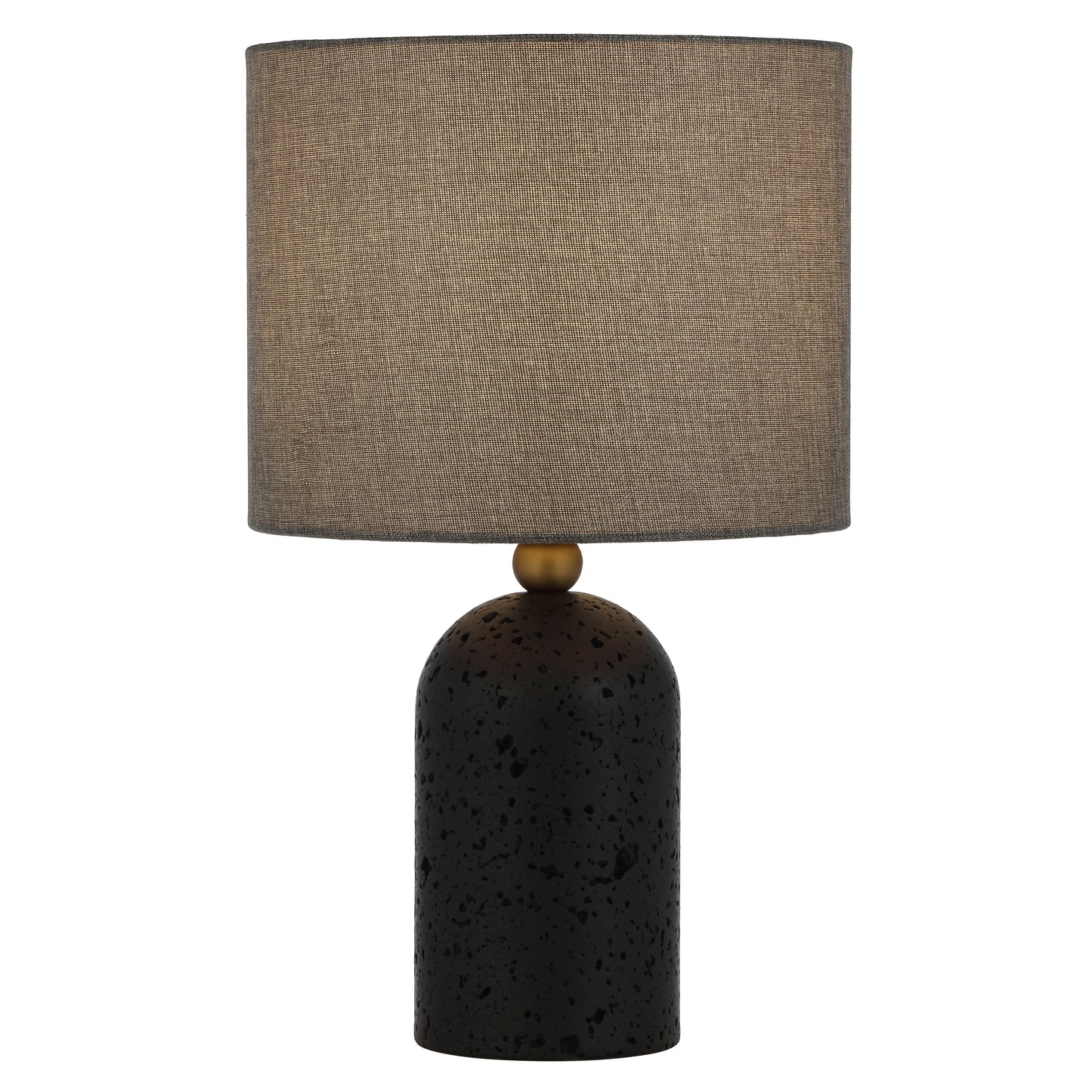 Murcia TFS TABLE LAMP 25wE27max D:250 H:420 inline swth BLACK TRAVERTNE/DARK ANT BRAS/ DGREY