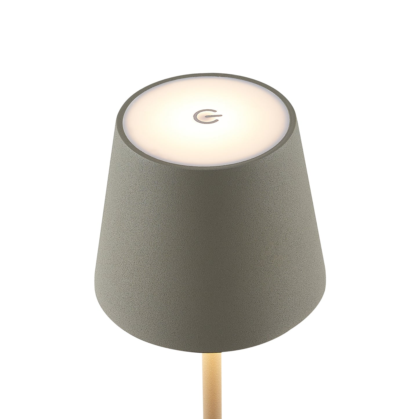 TFS RECHARGEABLE TABLE LAMP 3wLED D108 H380 IP54 1.5M 3000 K 300LM 2X2000mah GREY SAND