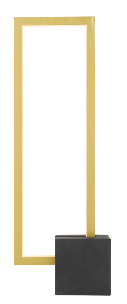 TFS TABLE LAMP 12wSMD LED W:100 L:175 H:500 3000kBLACK base/GOLD Annodised