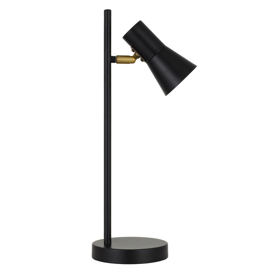 TFS TABLE LAMP 6wGU10max 174x140x450 INLINE SWT BLACK SATIN/BRAS/GOLDEN INSIDE