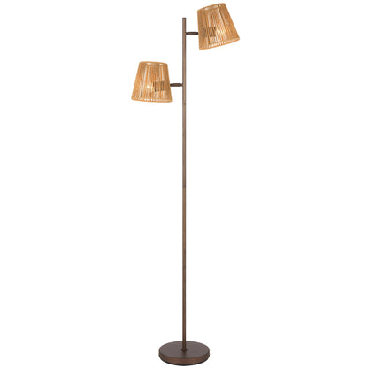 Orvieto TFS FLOOR LAMP 2x25wE27max L480 W230 H1550 foot swt BRONZE / NATURAL STRING