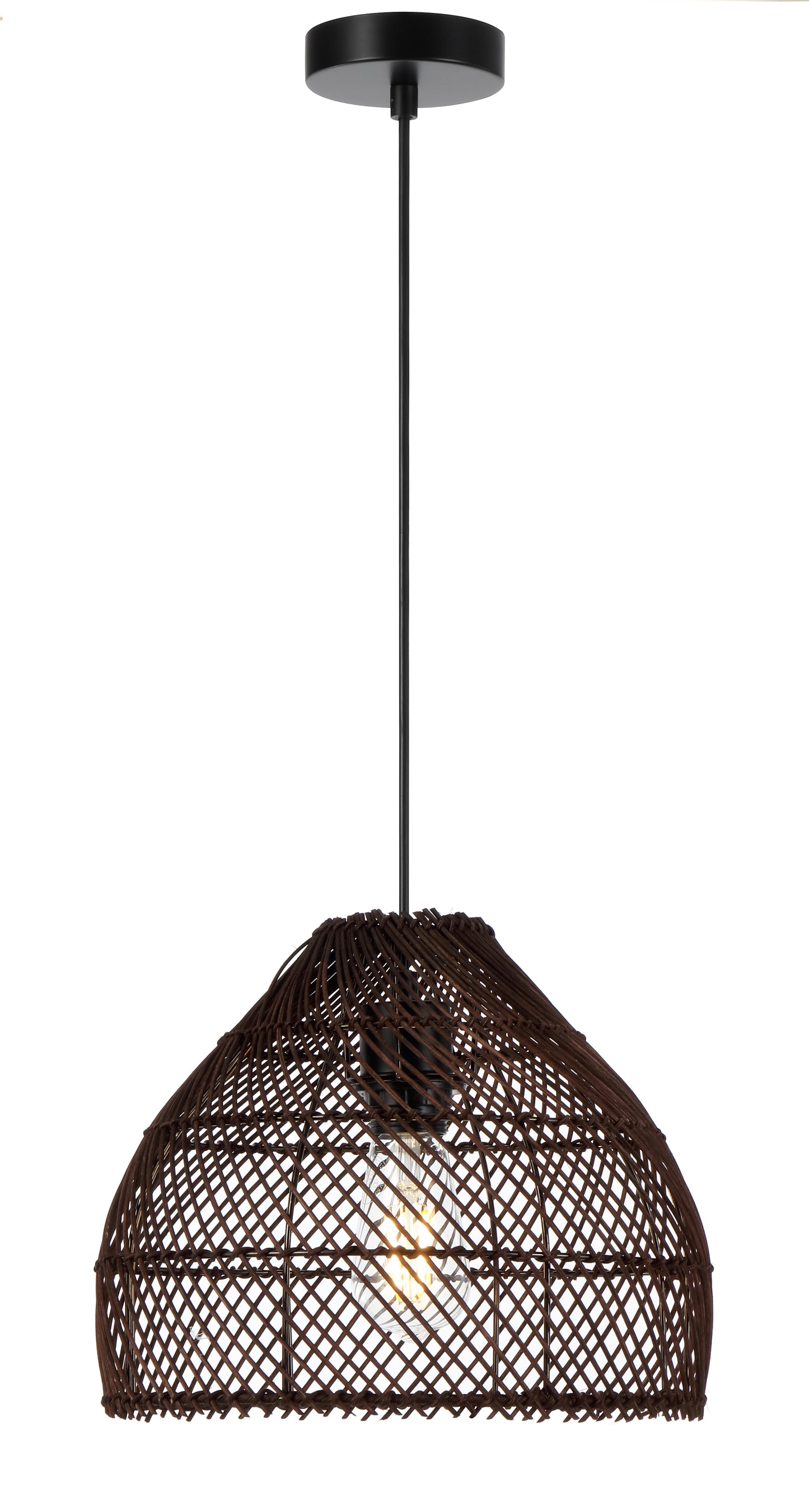 TFS 30 PENDANT 25wE27max D300 H230 cab1.5m BROWN RATTAN