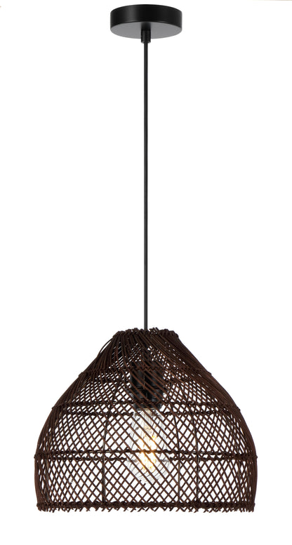 TFS 30 PENDANT 25wE27max D300 H230 cab1.5m BROWN RATTAN