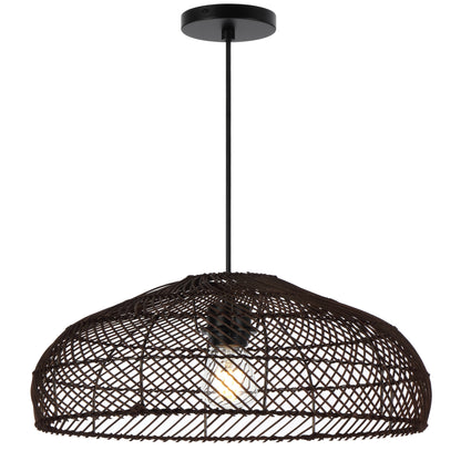 TFS 40 PENDANT 25wE27max D400 H230 cab1.5m BROWN RATTAN