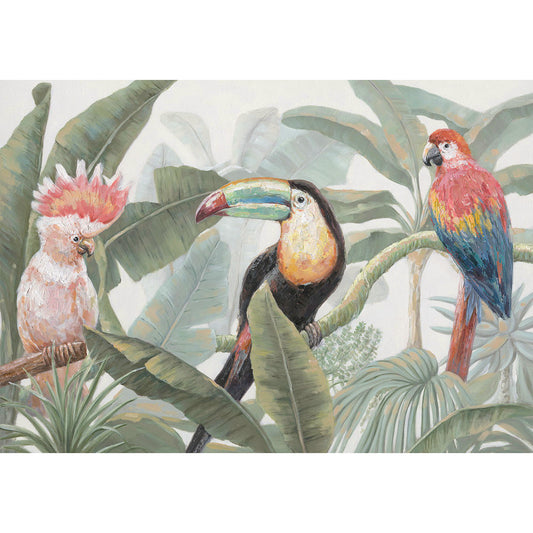 Birds in Forest Canvas Print