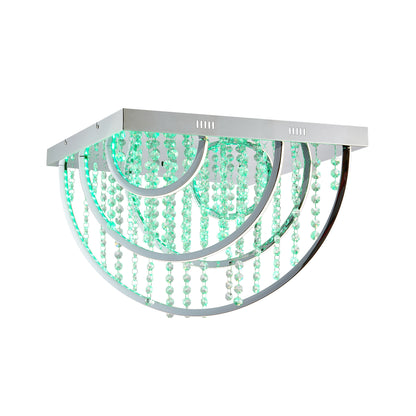 TFS CTC 32wLED 4000K L520 W520 H380 DIM+RGB BY RMTE 2700LM CHROME/CRYSTAL