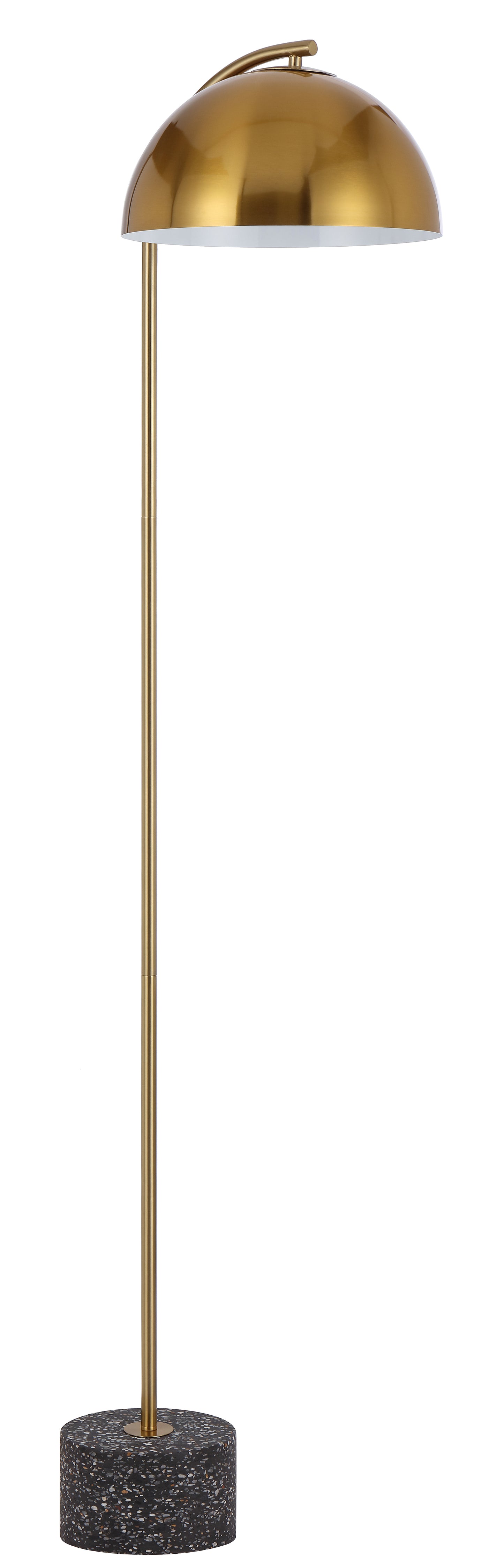 TFS FLOOR LAMP 25wE27max L:400 W:180 H:1500 cable2.0 foot BLACK TERRAZZO / ANT GOLD