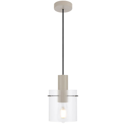 TFS 14CM PENDANT 25wE27max D140 H225 cab 2m GREY / CLEAR