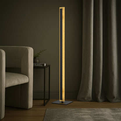 TFS FLOOR LAMP 30W LED DIM H:1320 D:230 GOLD ACRYLIC 3000K 2400Lm