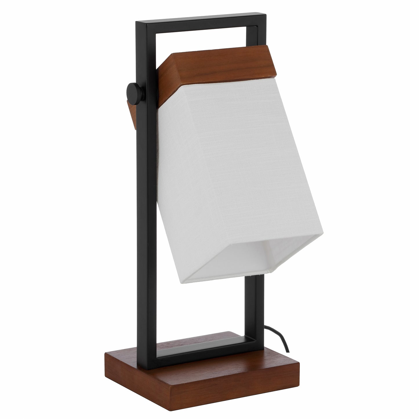 Teraline TFS TABLE LAMP 25wE27max L:175 W:155 H:430 INLINE SWTCH BLACK/WALNUT/IVORY