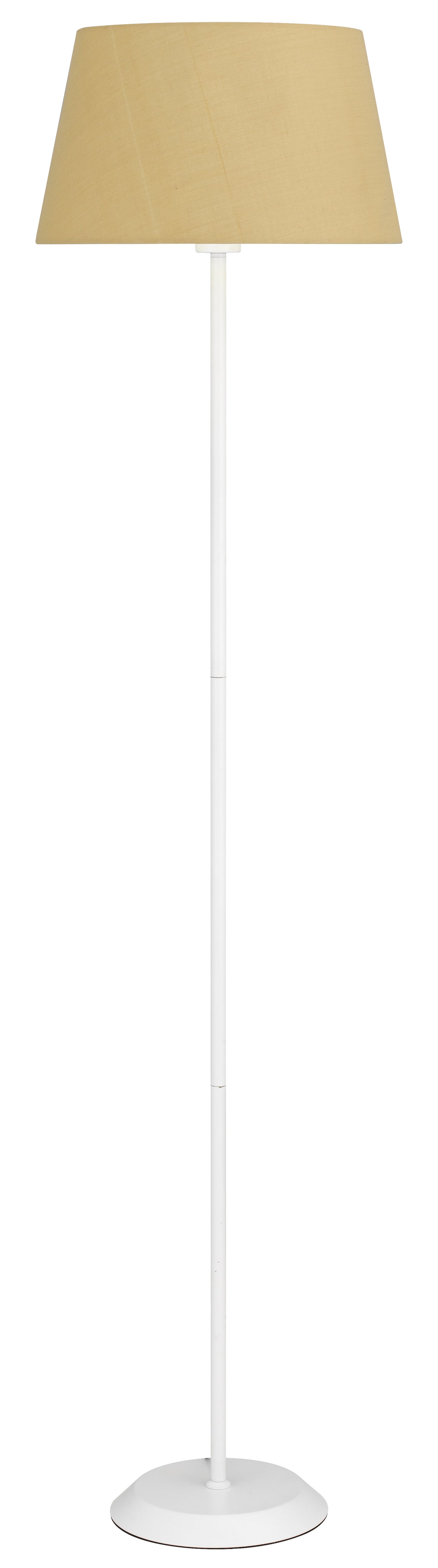 TFS FLOOR LAMP 25wE27max H:1480 D:360 WHITE/WHEAT Foot Switch